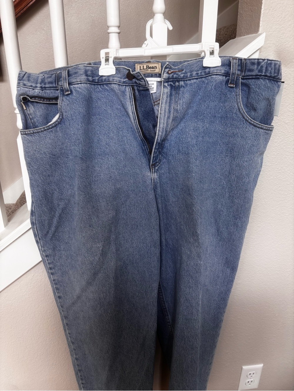 L.L. Bean High-Rise Womens Jeans in Medium Blue Wash